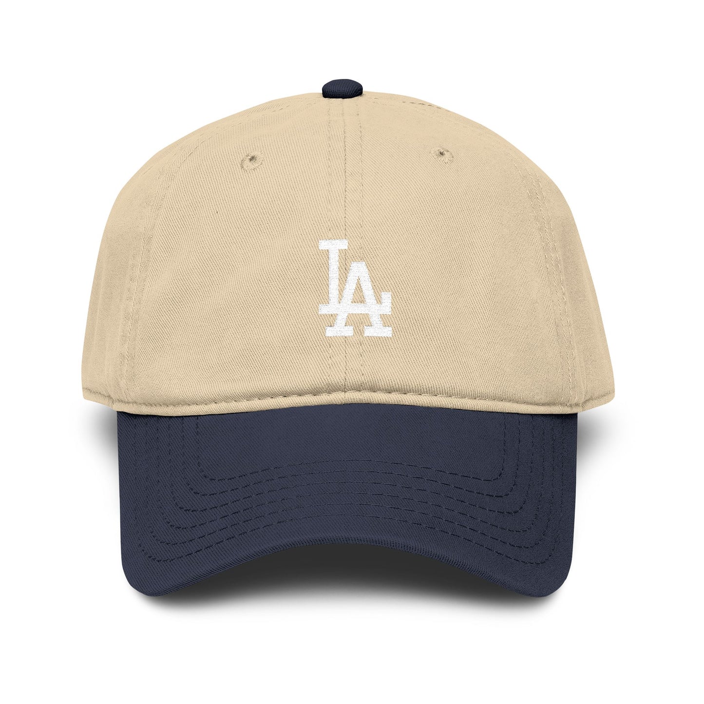 Washed LA Baseball Cap – Vintage Washed Cotton Dad Hat Hats Printify
