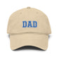 Dad Embroidered Washed Baseball Cap Hats Printify One size Khaki