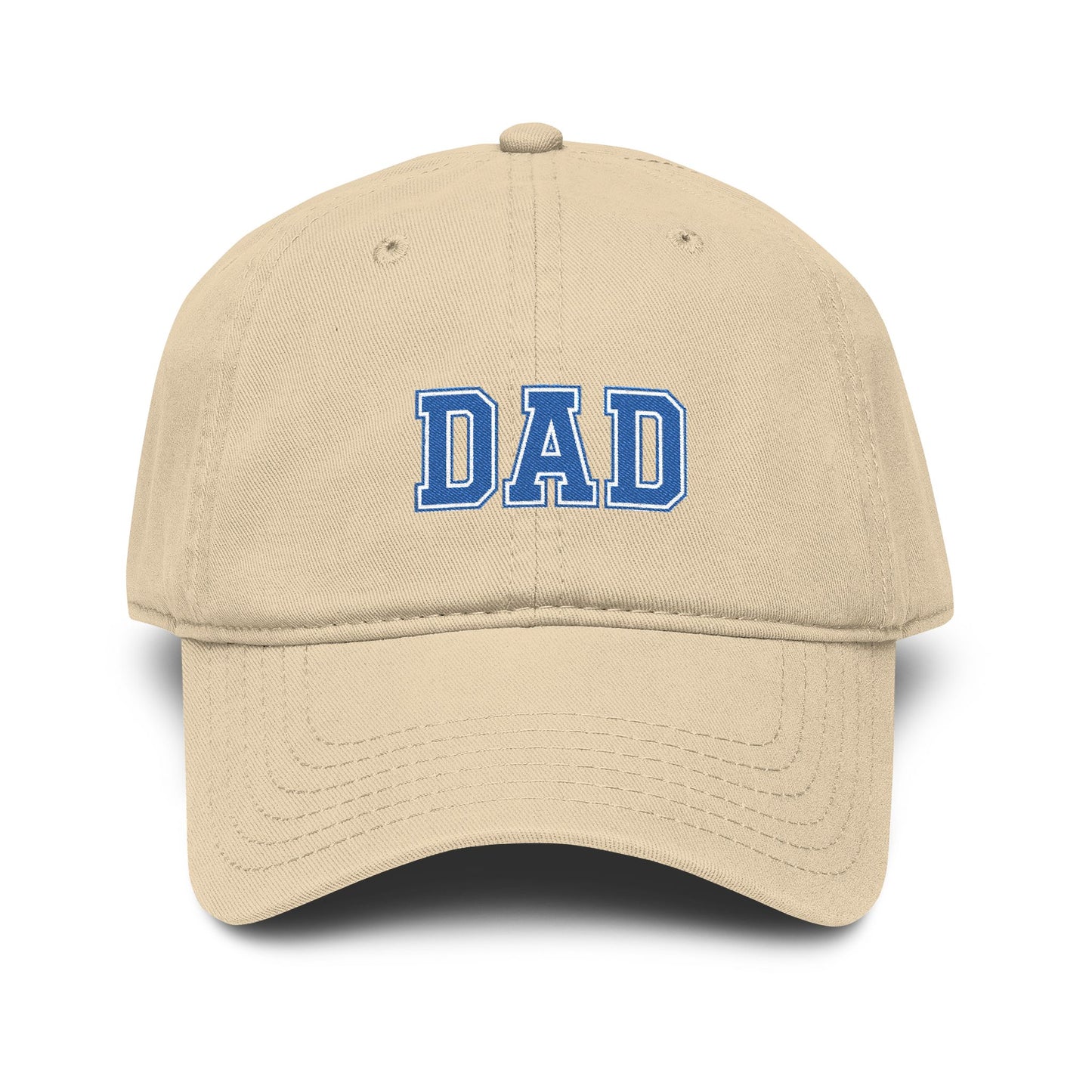 Dad Embroidered Washed Baseball Cap Hats Printify One size Khaki