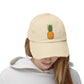 Distressed Pineapple Cap — Retro Embroidered Fruit Hat Hats Printify