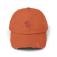 Pushpin Embroidered Distressed Cap Hats Printify