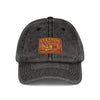 Vintage Embroidered Stetson Patch Cap — Washed Red Baseball Hat Hats Printify One size Black