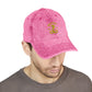 Vintage Embroidered Cap — Retro Snake Logo Dad Hat