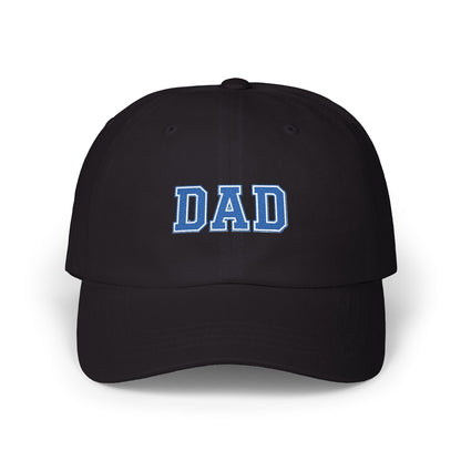 DAD Embroidered Classic Dad Cap – Vintage Varsity Baseball Hat for Fathers Hats Printify Black One size