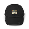 Distressed Cap — "Epstein Files" Vintage Folder Patch Hats Printify Black One size