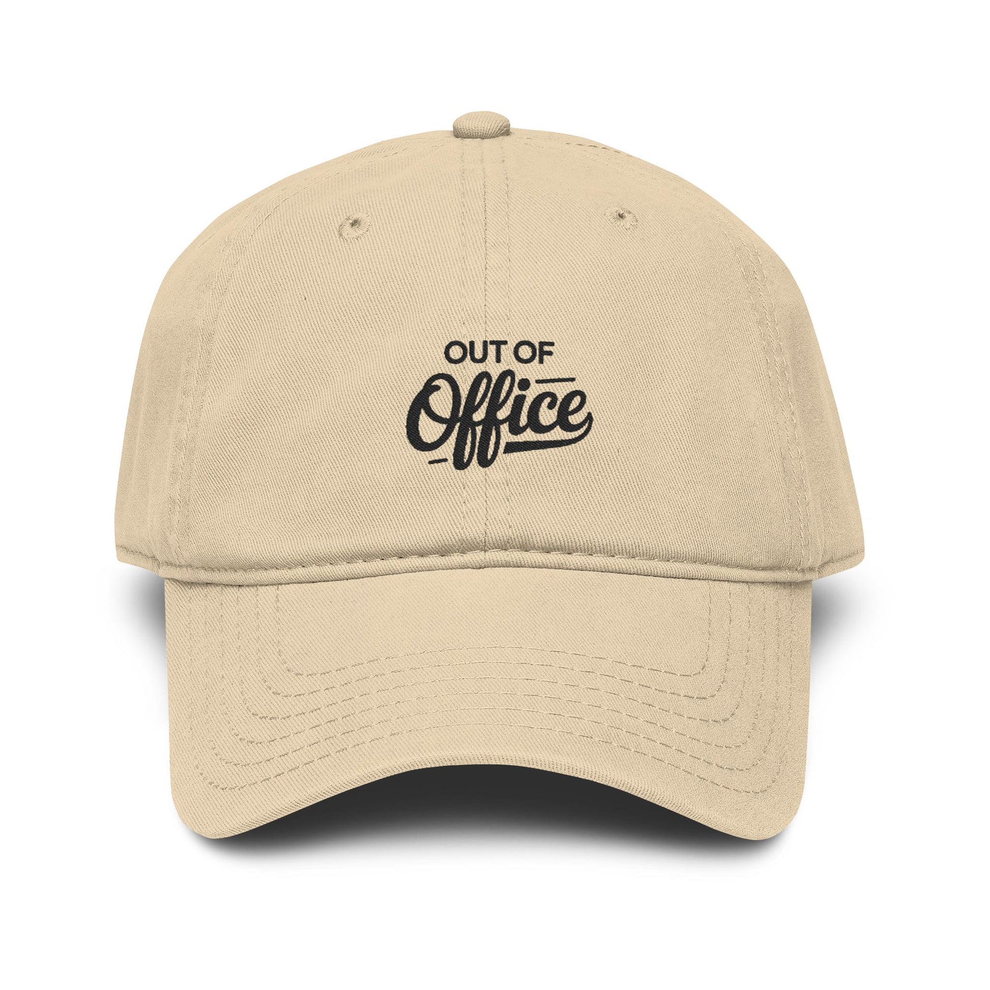 Garment Washed Baseball Cap Hats Printify One size Khaki