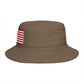 American Flag Bucket Hat — Patriotic USA Embroidered Sun Hat