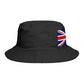Union Jack Bucket Hat — British Flag Cotton Sun Hat Hats Printify