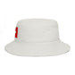 Swiss Cross Brown Bucket Hat — Alpine Flag Patch Sun Hat Hats Printify
