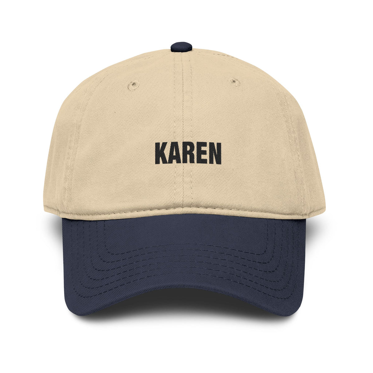 Karen Embroidered Washed Baseball Cap Hats Printify