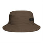 Shriff Bucket Hat — Retro Western Brown Cotton Sun Hat
