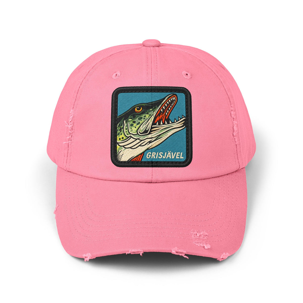 Unisex Distressed Cap Hats Printify True Pink One size