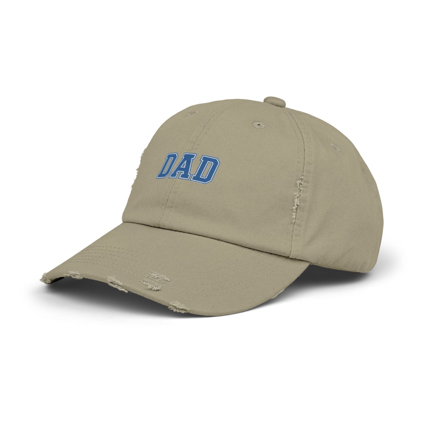 Distressed 'DAD' Baseball Cap - Vintage Dad Hat, Father's Day Gift Hats Printify