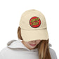 Santa Cruz Logo Distressed Cap – Vintage Skate Dad Hat Hats Printify