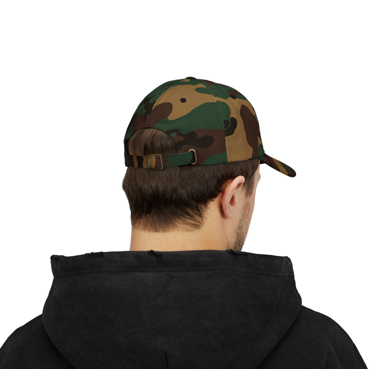 Dad Cap — Embroidered Fiery Lion Patch Baseball Hat