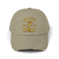 Distressed Brixton Cobra Cap — Vintage Embroidered Snake Hat Hats Printify Light Olive One size