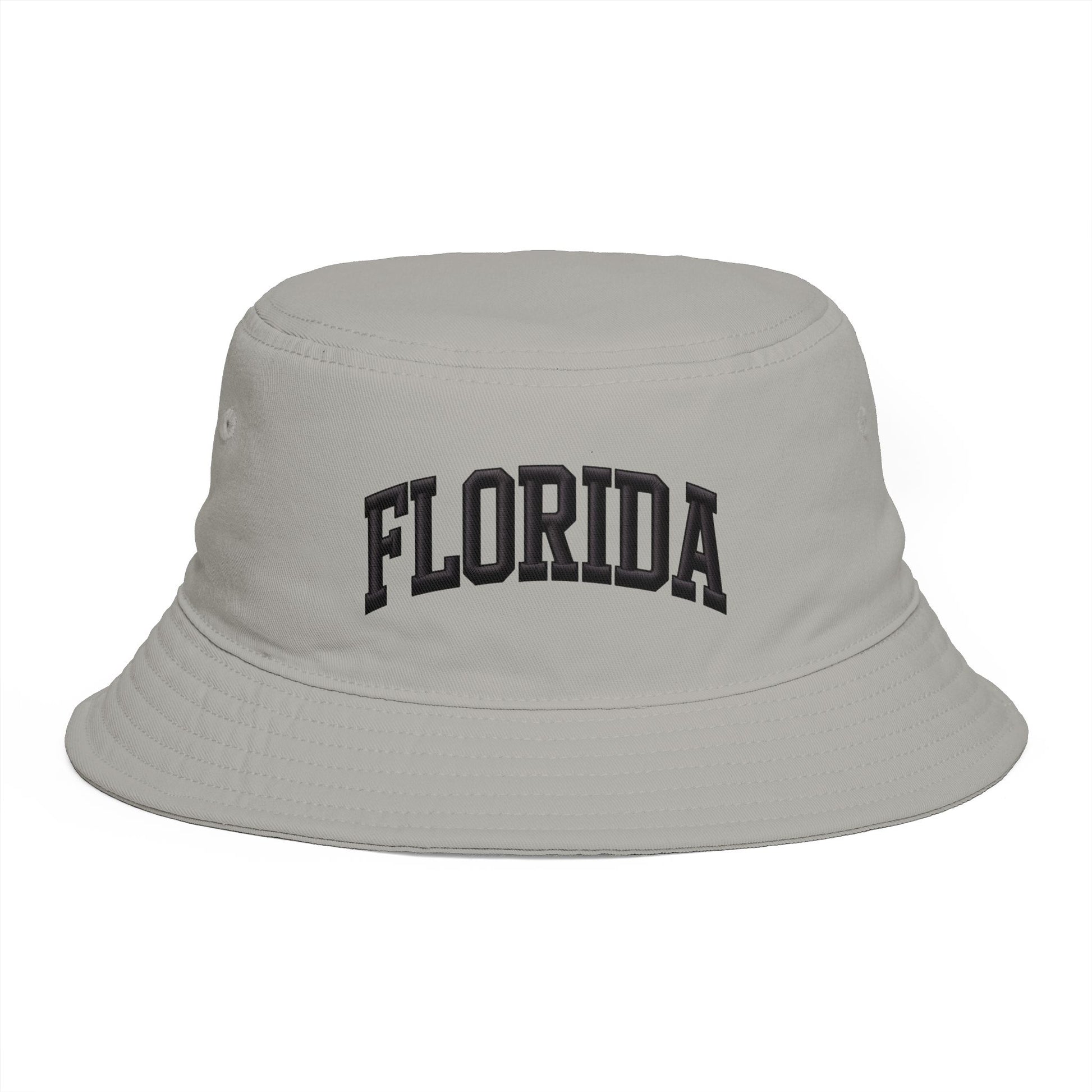Florida Embroidered Bucket Hat — Retro Collegiate Sun Hat Hats Printify One size Storm