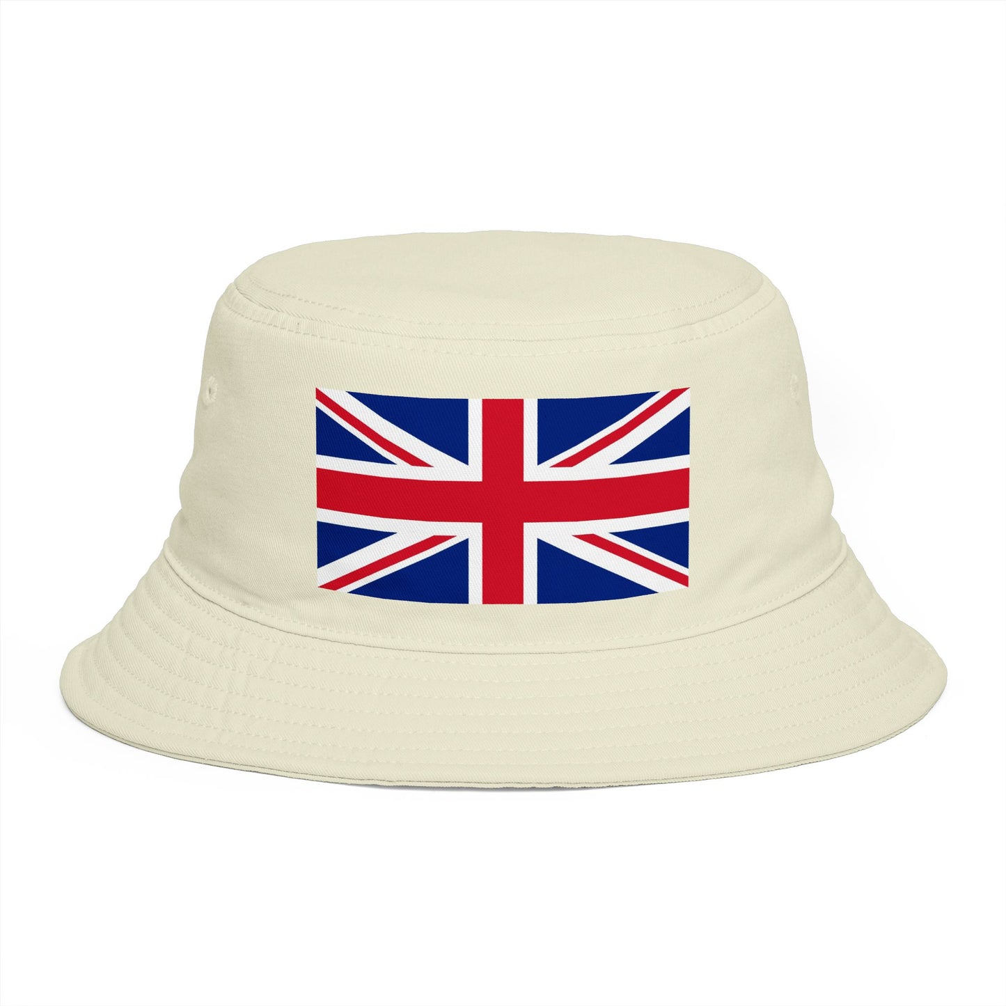 Union Jack Bucket Hat — British Flag Cotton Sun Hat Hats Printify