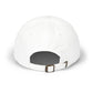 Dad Cap with Embroidered '130' Patch – Classic White Baseball Hat Hats Printify