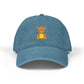 Embroidered Teddy Bear Denim Hat – Cute Vintage Teddy Cap Hats Printify One size Blue