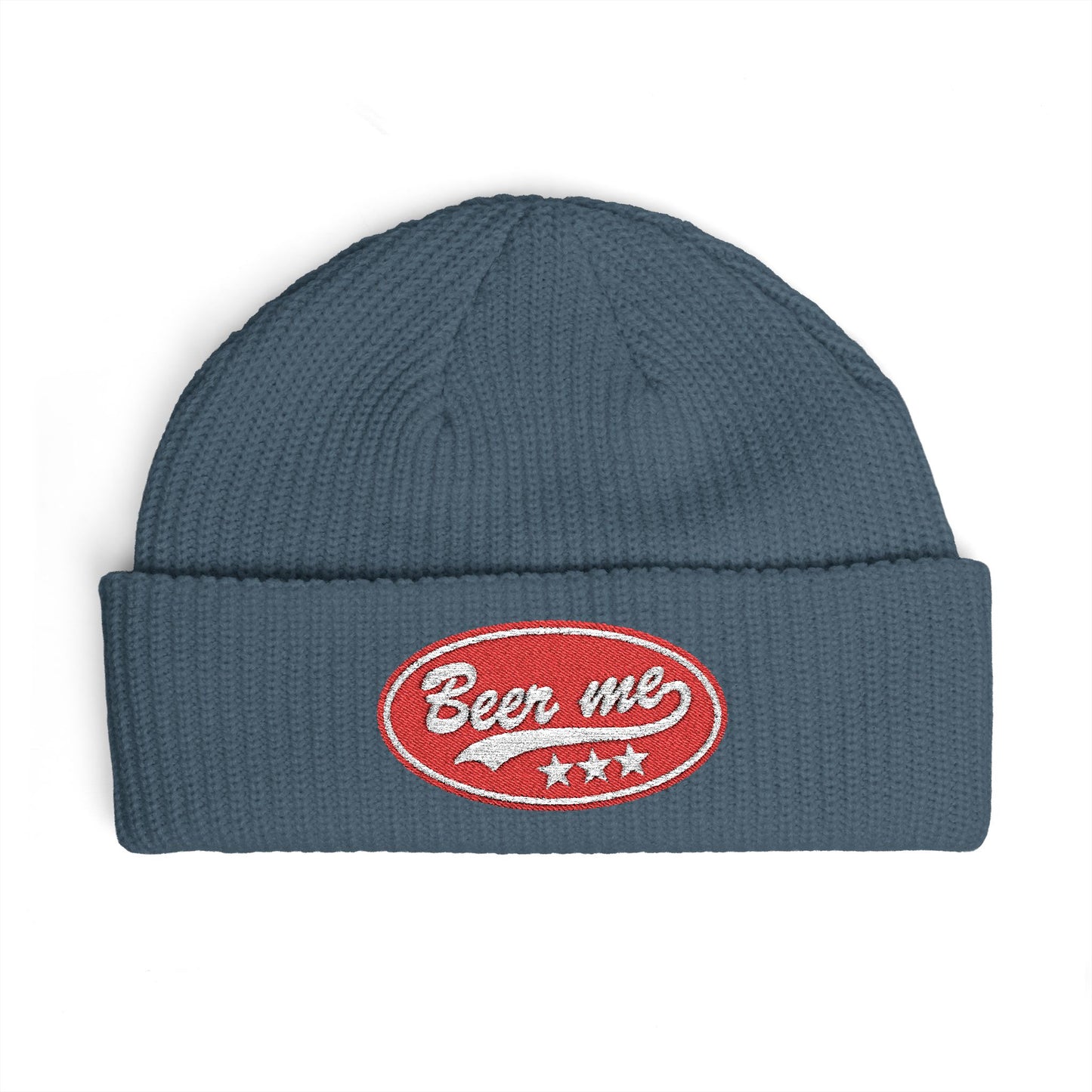 Cuff Beanie - 'Been Wild' Retro Patch Knit Hat (Casual Streetwear, Winter Gift)