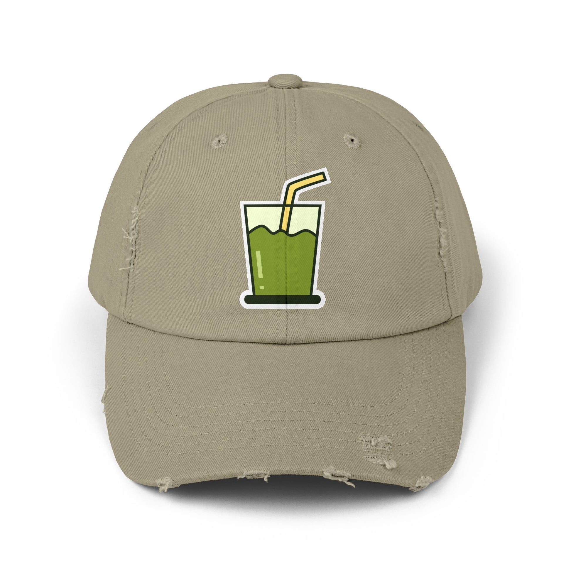 Unisex Distressed Cap Hats Printify Light Olive One size