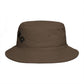 Drunk Arched Brown Bucket Hat – Retro Party & Festival Headwear