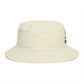 No Kings Bucket Hat — Rebellious Crown Graphic Cotton Bucket Hat