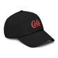 Washed Cotton Baseball Cap with Retro "Cola" Script Embroidery Hats Printify