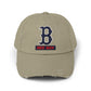Boston Red Sox Distressed Baseball Cap Hats Printify Light Olive One size