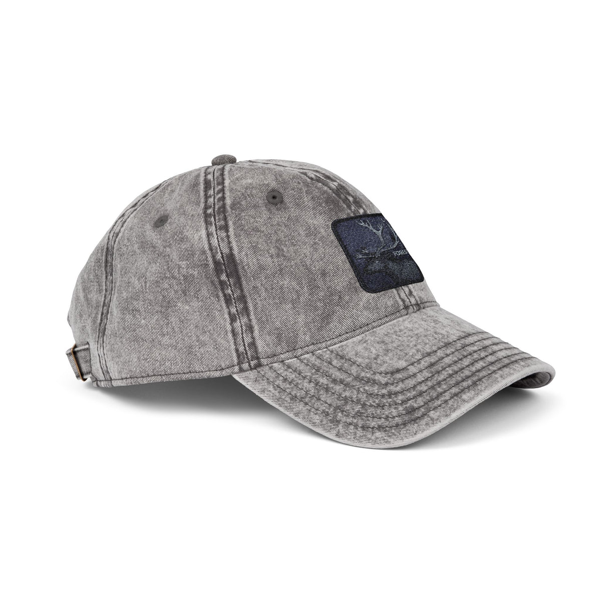 Vintage Embroidered Cap — Starry Night Patch Hats Printify