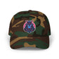 Dad Cap — Cyber Samurai Embroidered Logo Hat Hats Printify Green Camo One size
