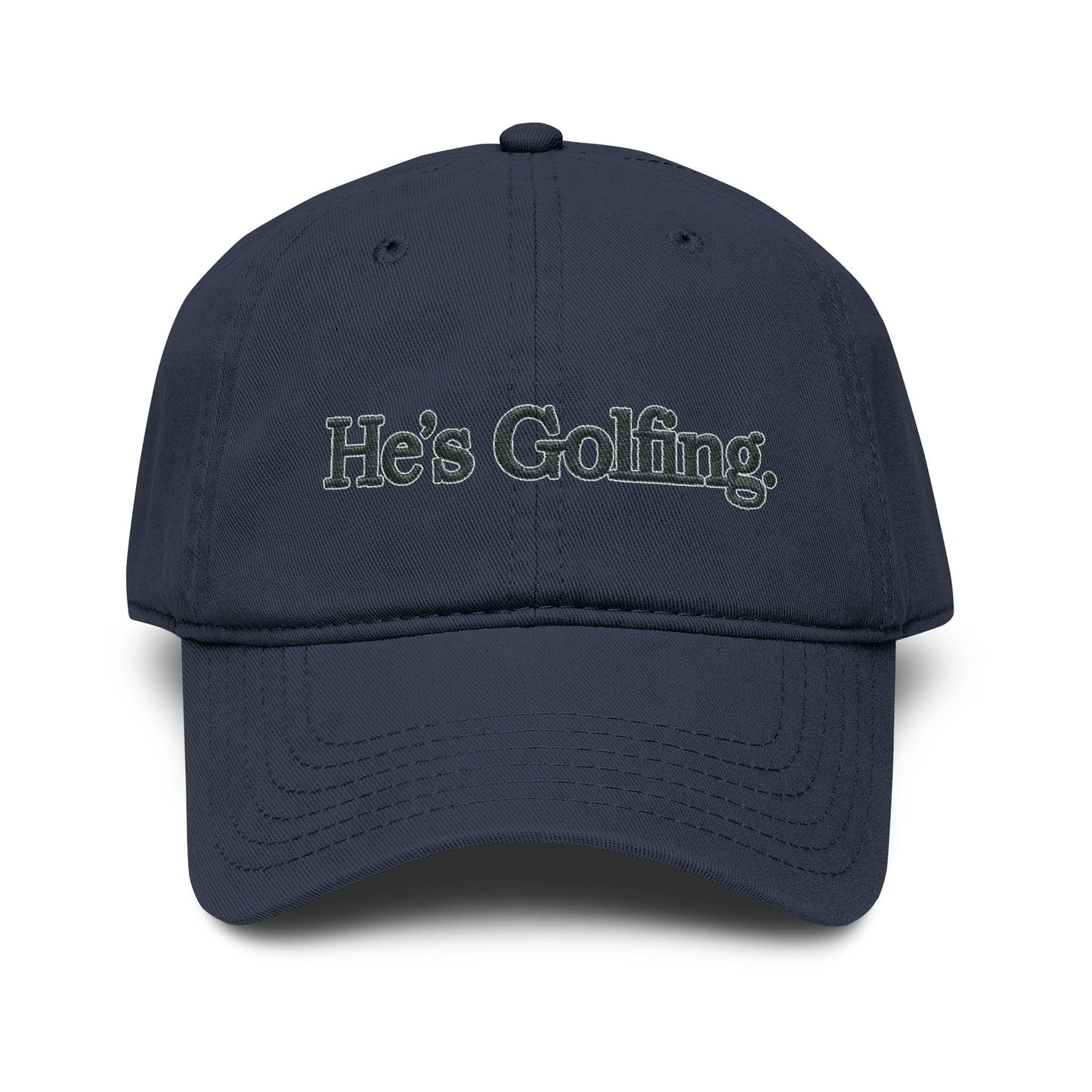 He's Golfing Washed Baseball Cap – Casual Golf Hat for Men