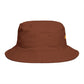 Autumn Leaf Bucket Hat — Brown Fall Outdoor Sun Hat