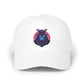 Dad Cap — Cyber Samurai Embroidered Logo Hat Hats Printify White One size