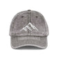 Vintage Embroidered Mountain Cap — Washed Red Dad Hat Hats Printify One size Charcoal Grey