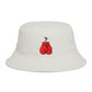 Boxing Gloves Buckethat - Retro Sport Embroidered Bucket Hat Hats Printify One size Ecru