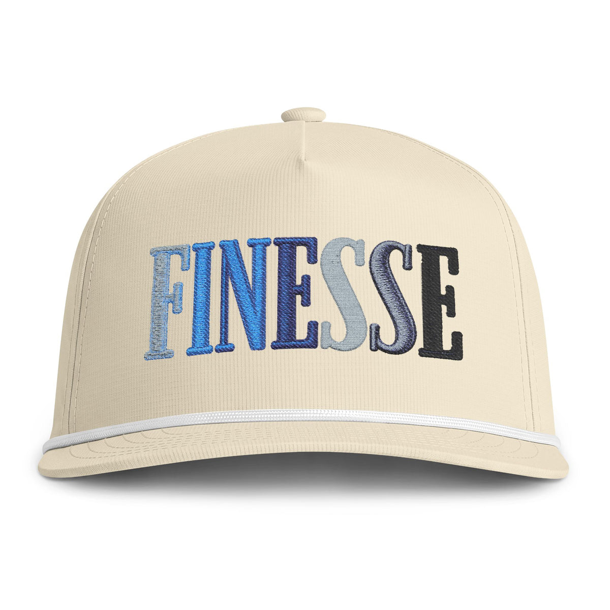 Finesse Rope Cap Hats Printify Ivory Adjustable