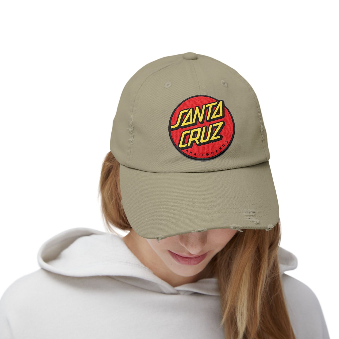 Santa Cruz Logo Distressed Cap – Vintage Skate Dad Hat
