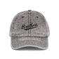 Vintage Embroidered 'Brothers' Cap — Washed Retro Baseball Hat Hats Printify One size Charcoal Grey