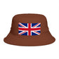 Union Jack Bucket Hat — British Flag Cotton Sun Hat Hats Printify