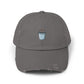 Distressed Bucket Hat — Embroidered Ice Bucket Design Cap Hats Printify Nickel One size