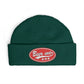 Cuff Beanie - 'Been Wild' Retro Patch Knit Hat (Casual Streetwear, Winter Gift)
