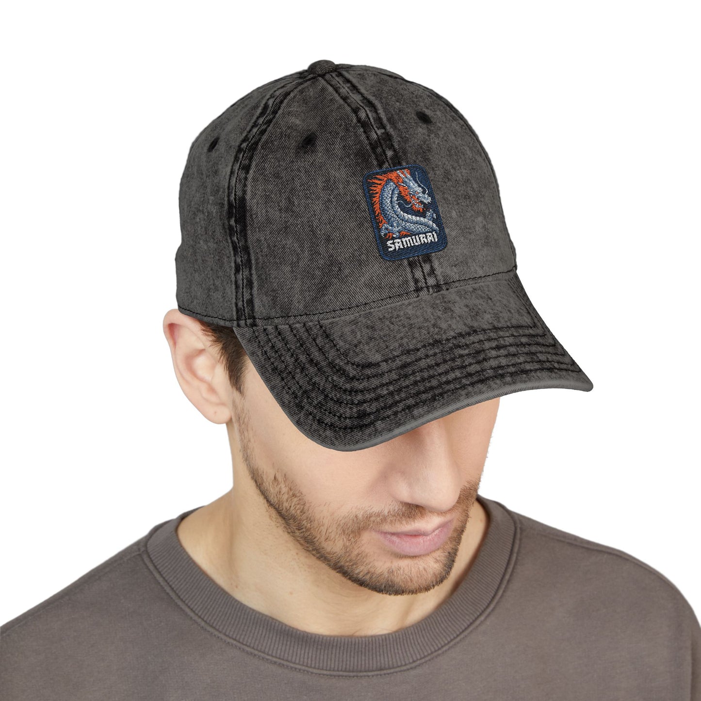 Embroidered Vintage Wave Cap