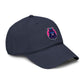 Embroidered Neon Samurai Baseball Cap — Washed Cotton Hat Hats Printify