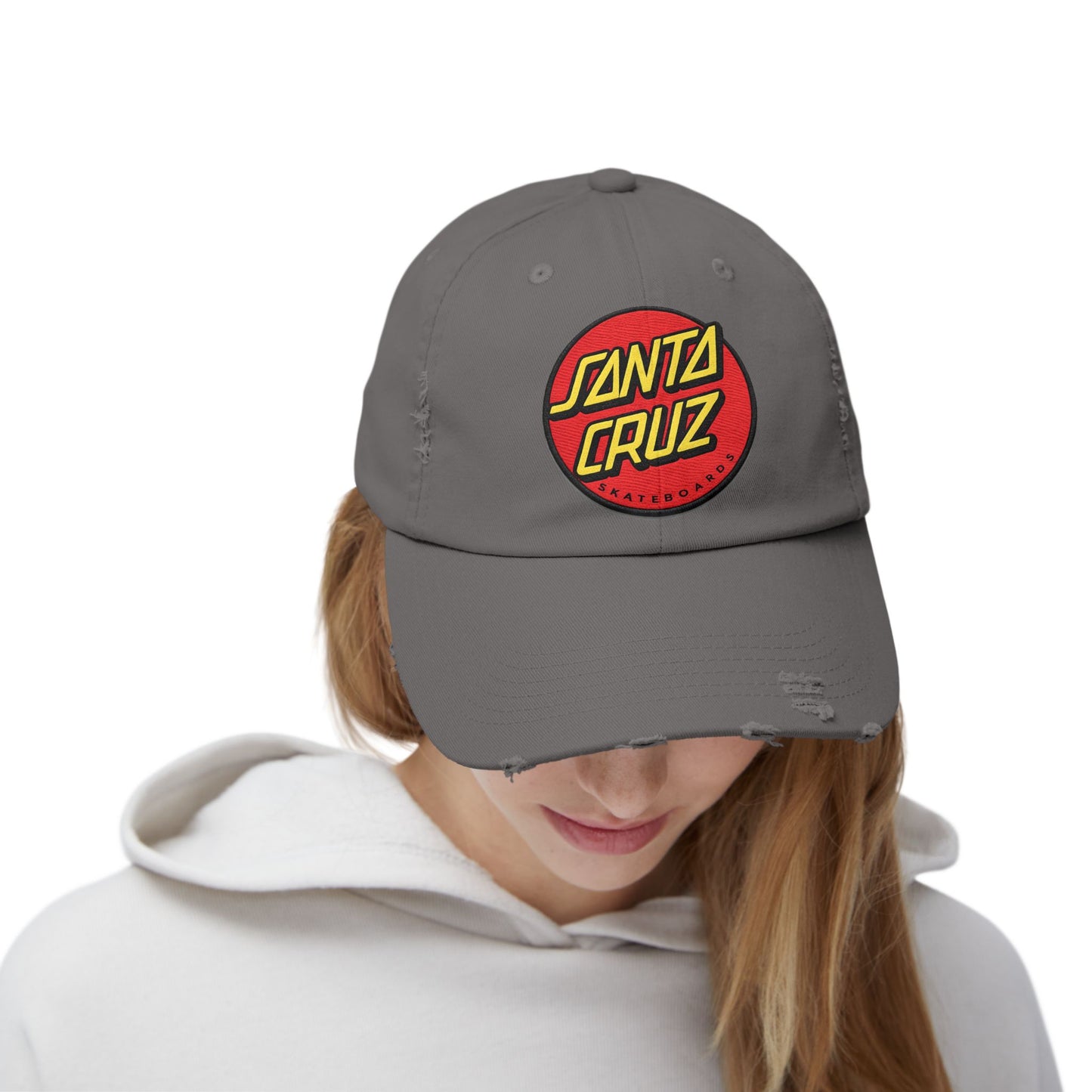 Santa Cruz Logo Distressed Cap – Vintage Skate Dad Hat