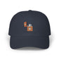Dad Cap - Floral Lighter Patch Embroidered Baseball Hat Hats Printify Navy One size