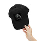 Distressed Cap — Cool Raccoon with Green Sunglasses Hat