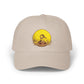 Duck Sunset Dad Cap — Embroidered Duck on Yellow Sun Baseball Hat Hats Printify Stone One size