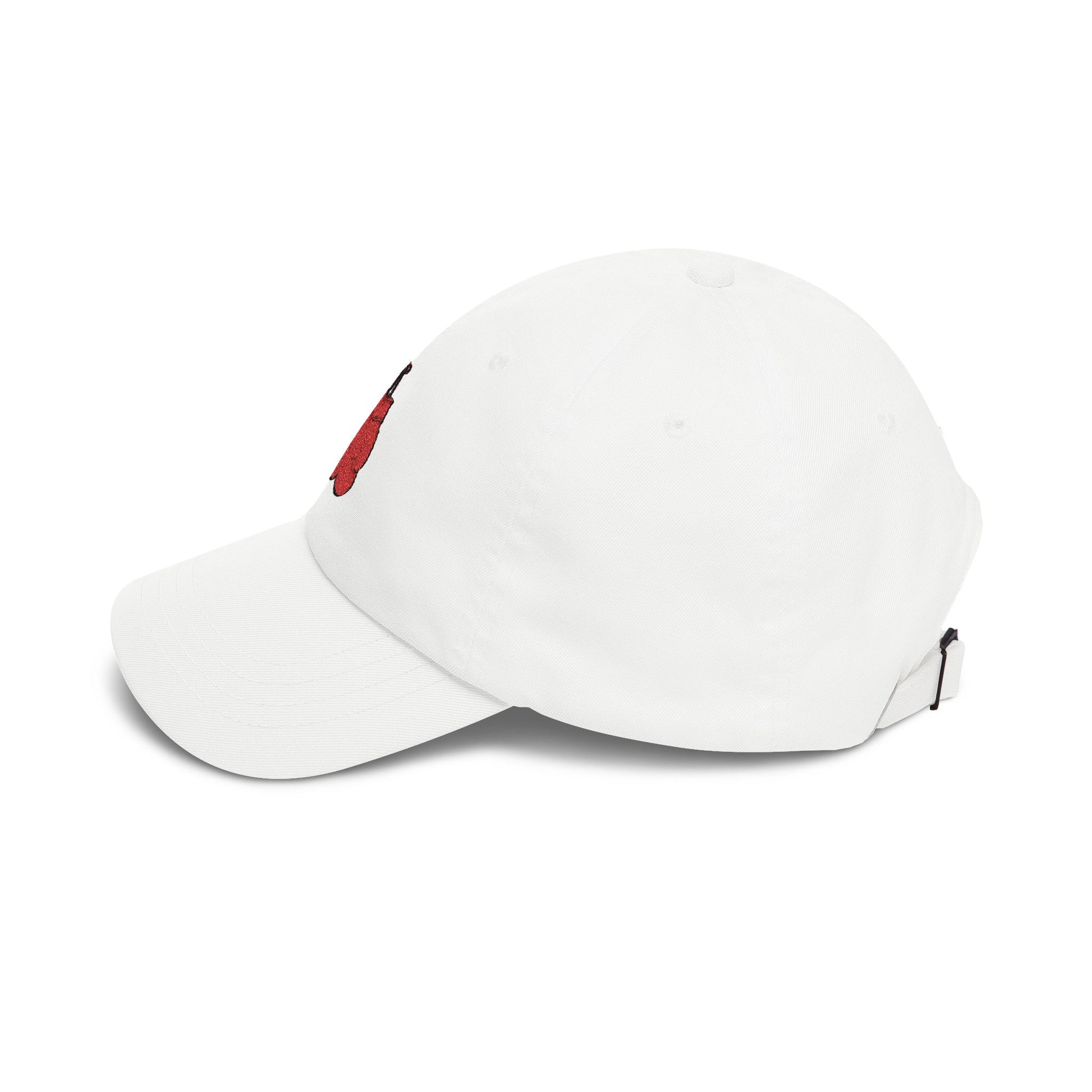 Dad Cap with Red Boxing Gloves Embroidery – Vintage Sports Baseball Hat Hats Printify